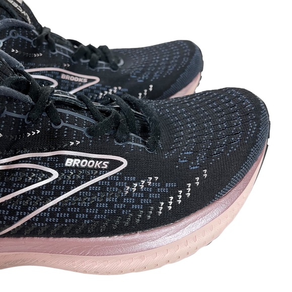 BROOKS GLYCERIN 19 Black Gray Pink DNA LOFT Sneakers Running Gym Shoes sz 10.5 W - Picture 13 of 16